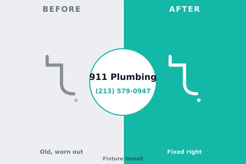 Before and after: plumbing repair Aberdeen, MS